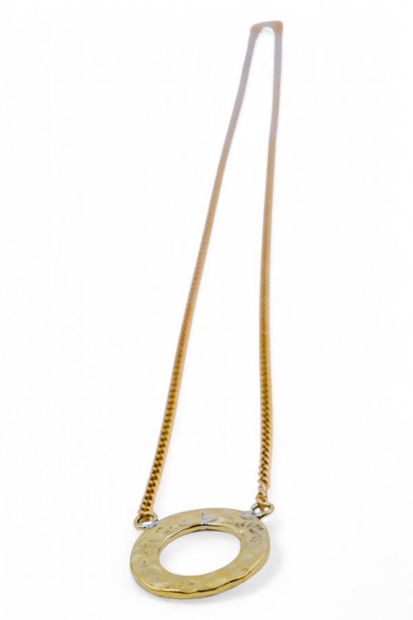 Brass Full Circle Necklace - Image 2