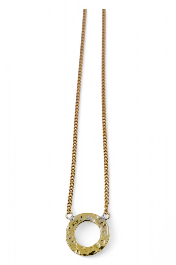 Brass Full Circle Necklace