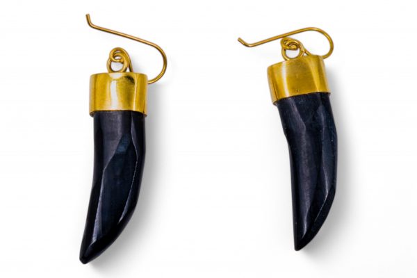 Unique Cow Horn Earrings - Image 2