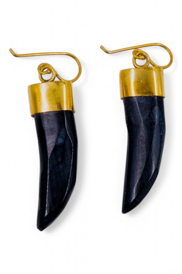 Unique Cow Horn Earrings - Image 3