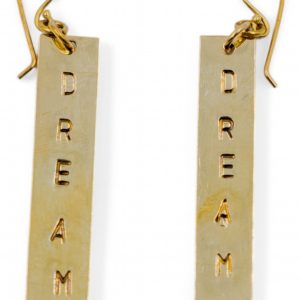 DREAM Stamped Earrings