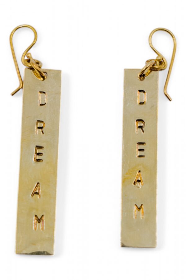 DREAM Stamped Earrings