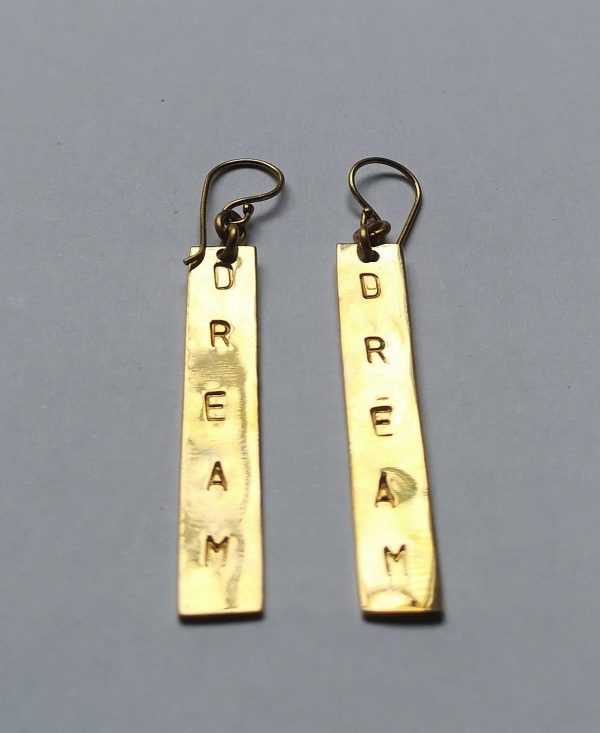 DREAM Stamped Earrings - Image 2